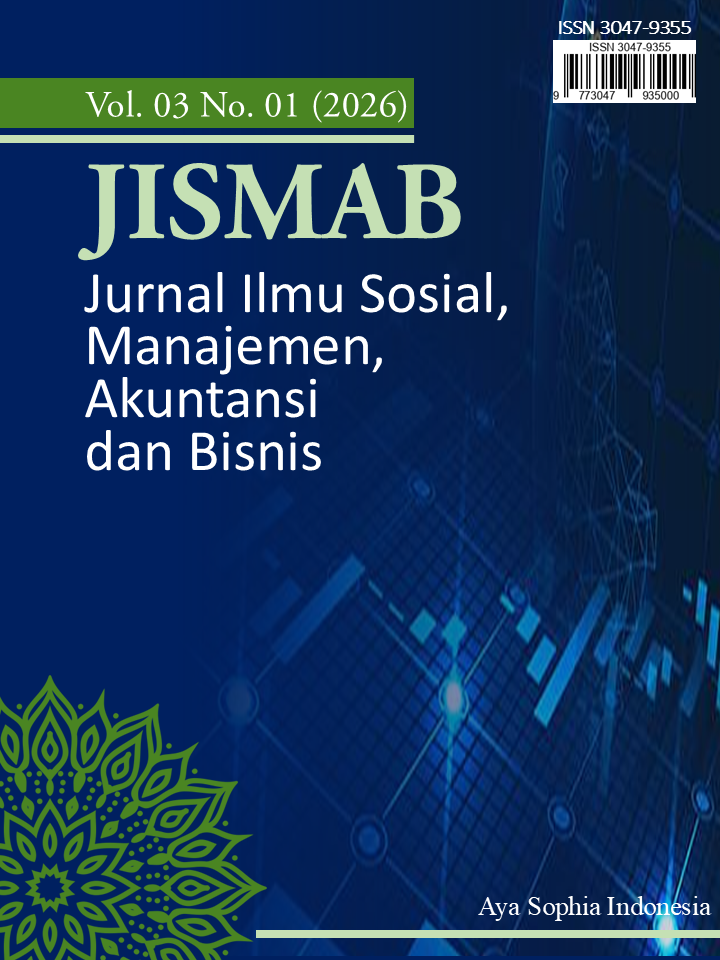 					View Vol. 3 No. 1 (2026): Jurnal Ilmu Sosial, Manajemen, Akuntansi, dan Bisnis
				