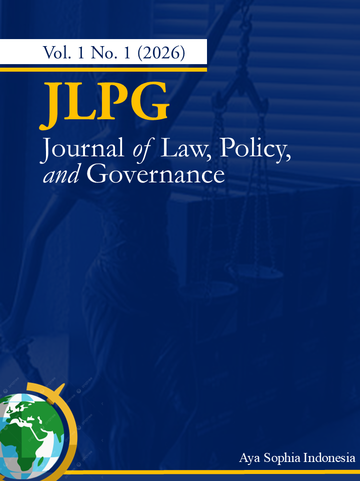 					View Vol. 1 No. 1 (2026): Journal of Law, Policy, and Governance 
				